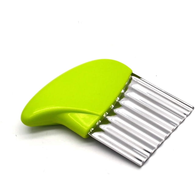 Stainless Steel Potato Carrot Chip Vegetable Crinkle Wavy Chopper Cutter French Fry Slicer 1 Pack/Set