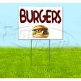 thumbnail image 1 of Burgers (18" x 24") Yard Sign, Includes Metal Step Stake, 1 of 6