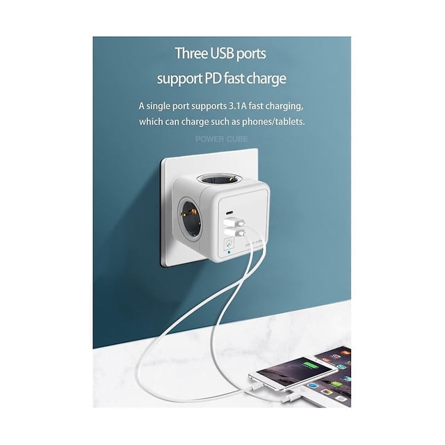 Adaptador de Enchufe de Regleta Inteligente PENGJJMXG E02a-eu