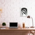 thumbnail image 2 of Stupell Industries Abstract Black Arches Organic Smoke Shape Wall Plaque by Daphne Polselli, 2 of 6