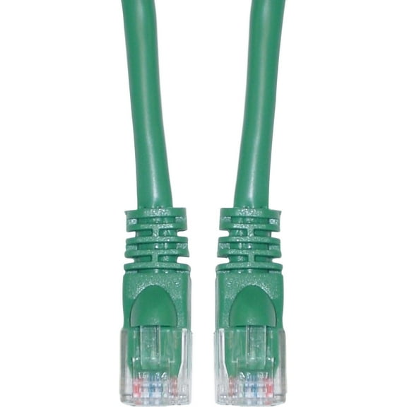 Cat6 Ethernet Cable, 24AWG, RJ45 Gold Plate Connector, ETL, 4 Pair Stranded Copper, Snagless Mold Boot Unshielded Twisted Pair (UTP) Internet Network Patch Cable, 2 Foot, Green, CableWholesale