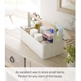 thumbnail image 3 of Yamazaki Home Storage Caddy - 2 Sizes, White, Steel + Wood, Large, Handle, No Assembly, 3 of 7