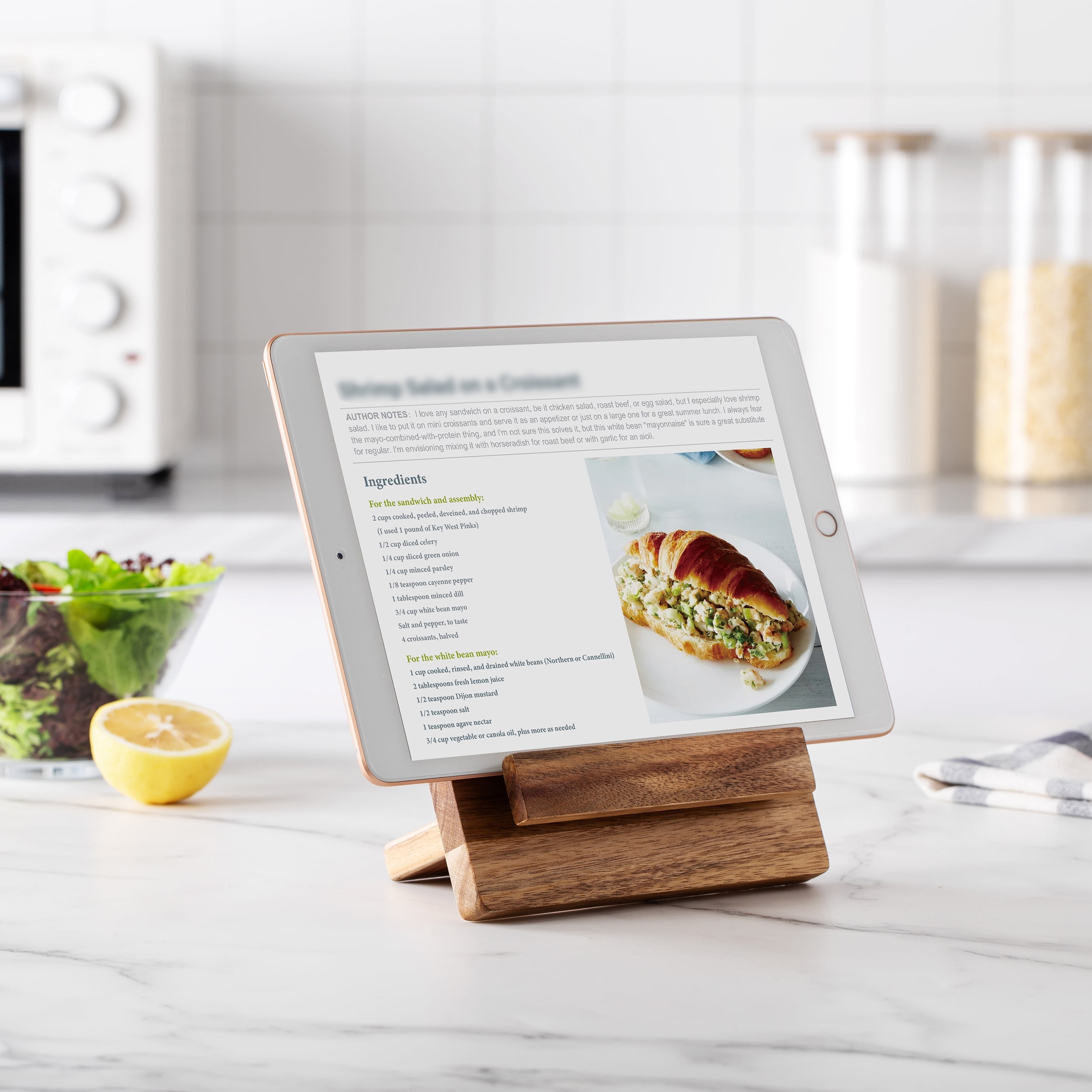 Cook with Color Recipe Holder in Acacia wood