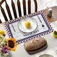 thumbnail image 3 of Independence Day Placemats - Set of 4, 4th of July Patriotic Table Mats for Home Decorations, American USA Flag Place mats for Memorial Day Home Kitchen Dinner, 3 of 6