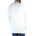 thumbnail image 2 of 1.STATE Womens Tie Sleeve Knit Sweater, White, Small, 2 of 2