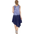 thumbnail image 3 of HAPPY BAY Women's Summer Loose A-Line House Wear Beach Dresses L-XL Tie Dye, Blue, 3 of 3