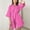 Pink, variant on Womens Soft Pajama Clearance- Solid Color Sexy Silk Satin Bathrobes Plus Size Robe Sleepwear Green Size S