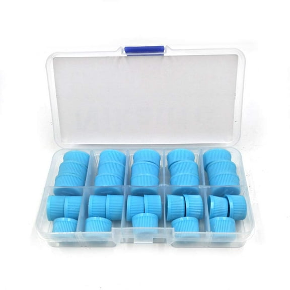 Nikauto 15pcs High Pressure and 15pcs Low Pressure Automotive Car Air Conditioning Valve Core A/C Protective Dust Caps