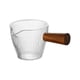 thumbnail image 5 of Caños individuales Vaso medidor de café expreso con mango de madera Taza de vidrio de leche para té Leche Familia Espresso Estilo A Macarena ollas de leche, 5 of 8