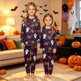 thumbnail image 4 of Matching Family Halloween Pajamas Set - 2026 Cute Ghost & Pumpkin Print Two-Piece Sleepwear Pjs - Family Matching Pajamas Soft Holiday Loungewear Halloween Matching Pajamas for Family, 4 of 6