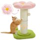 thumbnail image 1 of Poste rascador para gatos con flores árbol para gatos pequeños rascador alto para gatos de interior poste rascador súper grueso diá 5.5 pulgadas cama, 1 of 8
