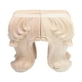 thumbnail image 2 of Pungan 4pcs Wood Furniture Legs 3.94x2.36x2.36 Inch Retro Table Legs Cabinet Feet Couch Dresser Replacement, 2 of 10