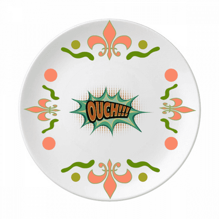 

Boom Dialog Cartoon Art Deco Fashion Flower Ceramics Plate Tableware Dinner Dish