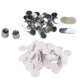 thumbnail image 5 of 100 juegos de piezas de botones redondos de espejo de 58mm, bricolaje, hojalata en blanco a prueba de herrumbre, suministros para hacer botones para manualidades, 5 of 5