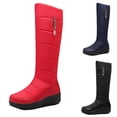 thumbnail image 2 of Oversized Warm Winter Cotton Boots Down Boots Thick Soled Boots Side Zipper High Boots Women's Boots, 2 of 8