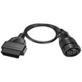 thumbnail image 1 of Cable adaptador de diagnóstico OBD2 de 14 pines a 16 pines, cable adaptador reutilizable OBD 2 compatible con Mercedes Benz OBD2, cable conector adaptador de diagnóstico de 14 pines M a 16 pines F, ca, 1 of 11