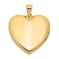 thumbnail image 6 of Auriga 14K Yellow Gold 24mm with Diamond Star Heart Locket Pendant (L-30.5mm, W-23.8mm) for Women, 6 of 6