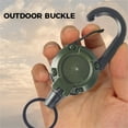 Camping Outdoor Automatic Retractable Wire Rope Luya Keychain Heavy