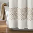 thumbnail image 2 of Lush Decor Scroll Medallion Shower Curtain, 72x72, Neutral, Single, 2 of 6