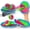 2 Paddles & 1 Balls, variant on Smartology Toss and Catch Ball Game Set with Paddle, Balls,, Outdoor Indoor Toys for Kids and Adult