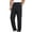 Black, variant on Dress Pants for Men Silk Button Waist Wide Leg Suit Pants Drape Loose Trousers Business Slacks with Pockets