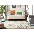 thumbnail image 3 of SAFAVIEH Blossom Megan Floral Wool Area Rug, Sage/Multi, 6' x 6' Square, 3 of 11