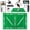 Green, variant on MoKo 35"x24" Soccer Training Mat with Video, Soccer Training Equipment Improve Strength, Agility and Coordination, Non-Slip Socks, Storage Bag, Portable Silent Footwork Mat Gift for Players, Black