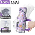 thumbnail image 4 of 40oz Halloween Tumbler with Handle, Witch & Cauldron | Print | Halloween Gifts for Men & Women | with Lids and Straws | Stainless Steel Insulated | Travel Mug, 4 of 5