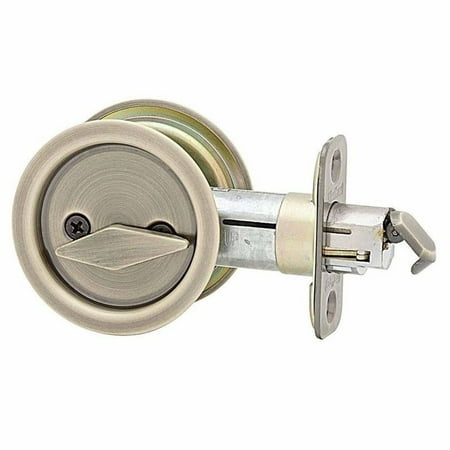 UPC 042049940374 product image for Kwikset 335 Round Privacy Bed/Bath Pocket Door Lock | upcitemdb.com