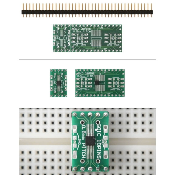 Schmartboard|EZ 0.5MM Pitch SOIC To DIP Adapter