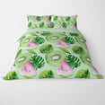 thumbnail image 1 of Watermelon Kiwi Brushed Pattern Duvet Cover Bedding, 1 of 5