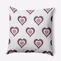 20" x 20" Simply Daisy Burnin' Love Polyester Accent Pillow, Muted Purple Qty 1