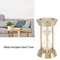 thumbnail image 4 of Metal Hourglass Sand Timer Decorative Vintage High Glossy Sand Replaceable Sandglass Clock, 4 of 5
