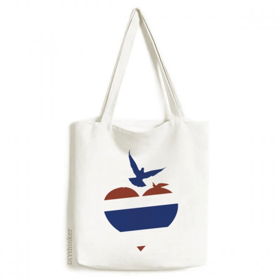 Thailand I Love Thailand Heart Seagull Tote Canvas Bag Shopping Satchel Casual Handbag