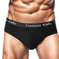 thumbnail image 1 of HXWCHs Mid Rise Men's Underwear – Comfortable Breathable Soft Briefs for Everyday Wear Solid Color Trunks with Smooth Breathable Fabric for Men XXXXXL Black, 1 of 5