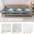 thumbnail image 5 of TSOVTHRID Blue White Marble Texture Print Couch Cushion Covers, Couch Cover Sofa Slipcover for Chair Cushions Washable Sofa Cushion Furniture Protector with Elastic Bottom, 24x24 Inch, 5 of 7