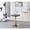 Golden, variant on 24" MDF Top Living Room Coffee Table, Low Coffee Table with Metal Base, Accent Coffee Table with Easy Assembly for Apartment Cafe Office Use, Matte White