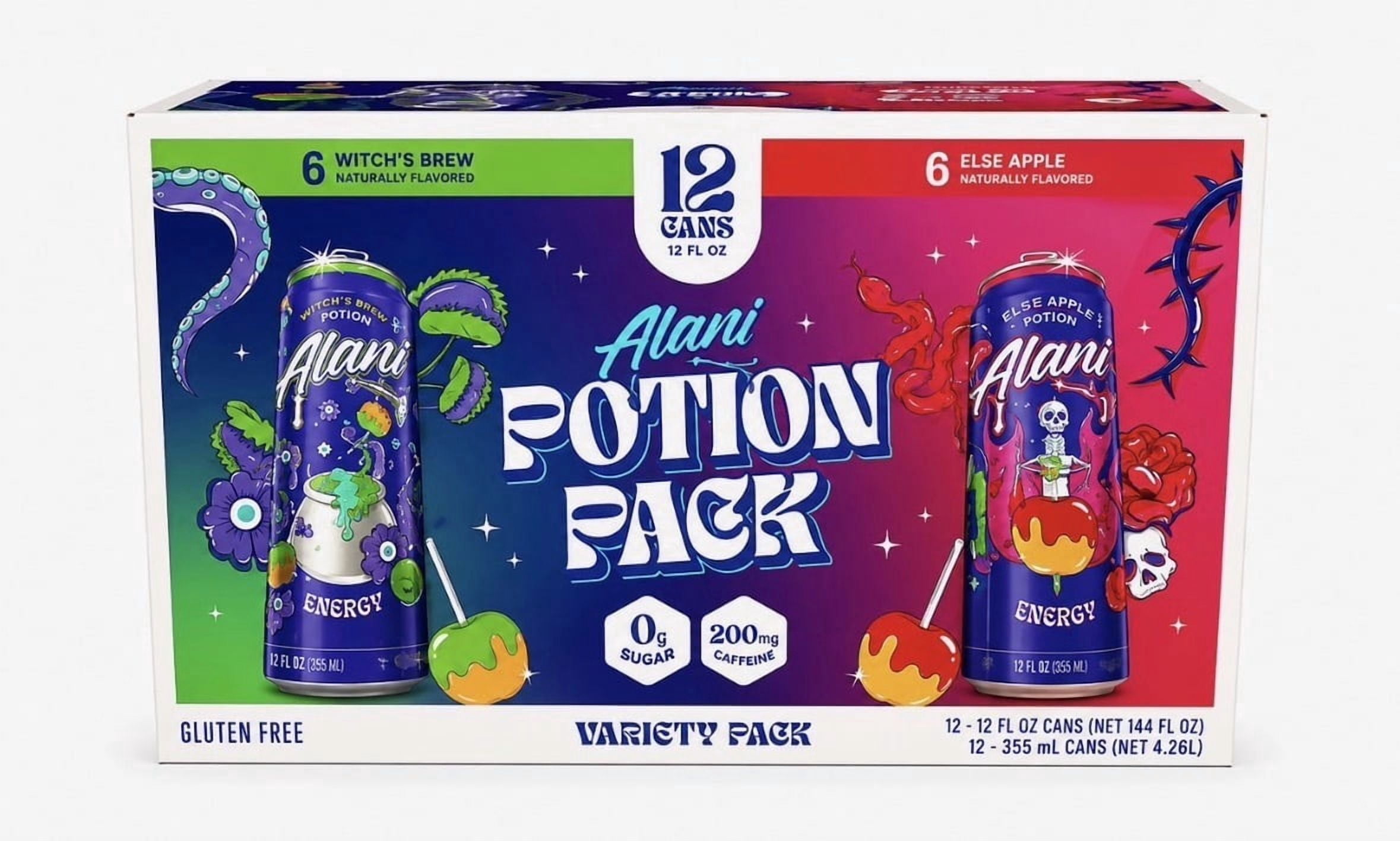 Alani nu 12 pack potion pack 6 ruby apple 6 witches brew