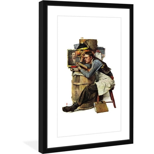 Marmont Hill 'Law Student' by Norman Rockwell Framed Painting Print