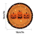 thumbnail image 2 of Halloween Pumpkin Ghost Party Disposable Tableware Set 7 Inch Plate 10PCS Printed Tissue Paper Plate Plastic Cutlery for Party, 2 of 4