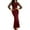 Red, variant on TSADFHJI Skirts for Women Midi Length Party Ladies' Elegant and Vintage Sequin and Mesh Long Sleeve Flowing Wrap Dress for Evening Parties L Black
