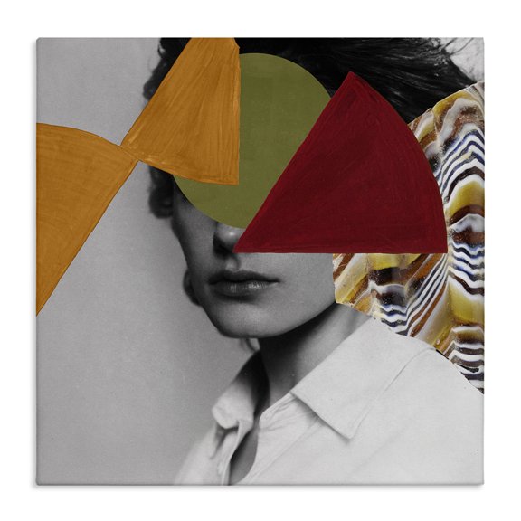 Stupell Industries Contemporary Pop Portrait Obscura Canvas Art, 17 x 17, by Victoria Barnes