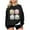 Black, variant on Womens Halloween Crewneck Sweatshirt Ghost Book Print Graphic Sweatshirts Holiday Casual Loose Pullover Tops Teen Girls Funny Shirt Army Green M