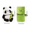 thumbnail image 2 of Simpático Muñeco Panda Y Almohada De Felpa De Bambú 35 cm VERDE OSO POLAR, 2 of 4