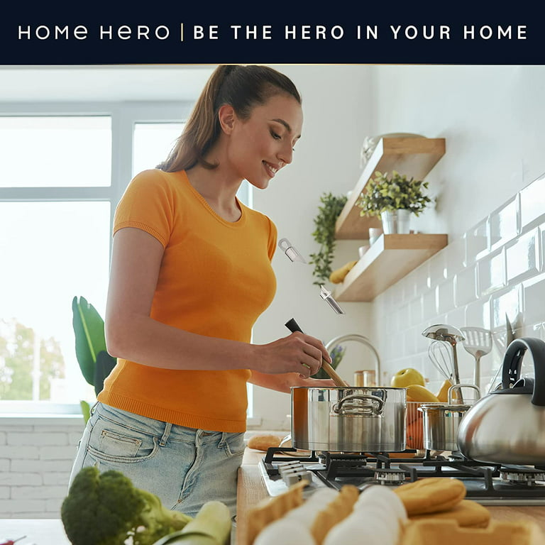 Home Hero - 32-pcs Kitchen Utensils Set - Stainless Steel Cooking Utensils  Set w/ Holder - Kitchen Utensils & Gadgets - Gift Set 