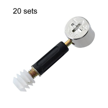 

3 In 1 Furniture Connector Set Desk Eccentric Wheel Cam Fitting Screw Wardrobe