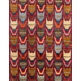 thumbnail image 1 of Ahgly Company Indoor Rectangle Abstract Dark Almond Brown Abstract Area Rugs, 7' x 10', 1 of 6