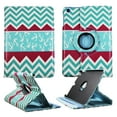 thumbnail image 1 of White Multi Anchor Chevron ipad Mini PU Leather Folding Tablet 360 Rotating Case Slim fit Folio standing protective rotating Smart Cover, 1 of 2