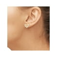 thumbnail image 2 of White Diamond Accent 14k Gold Over Silver Mother and Child Heart Stud Earrings, 2 of 3