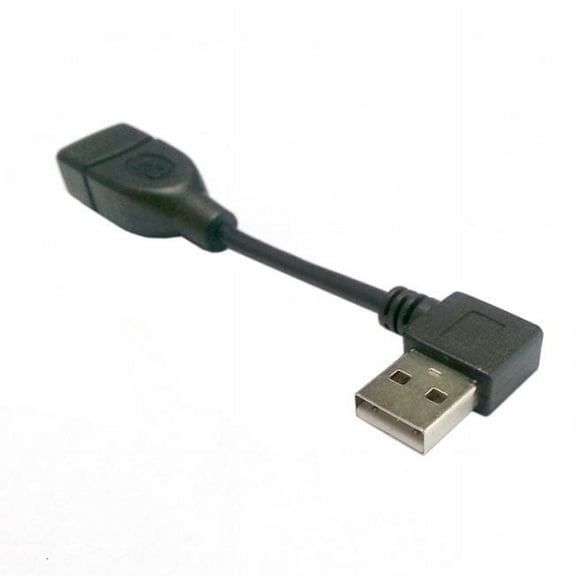 Chenyang CY 480Mbps USB 2.0 Right Angled 90 Degree A type Male to Female Extension Cable 10cm Cable